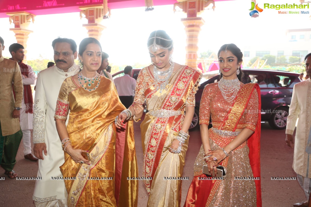 Grand Wedding of Keshav Reddy with Veena Reddy at GMR Grounds, Hyderabad