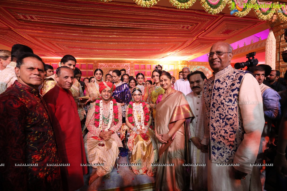 Grand Wedding of Keshav Reddy with Veena Reddy at GMR Grounds, Hyderabad