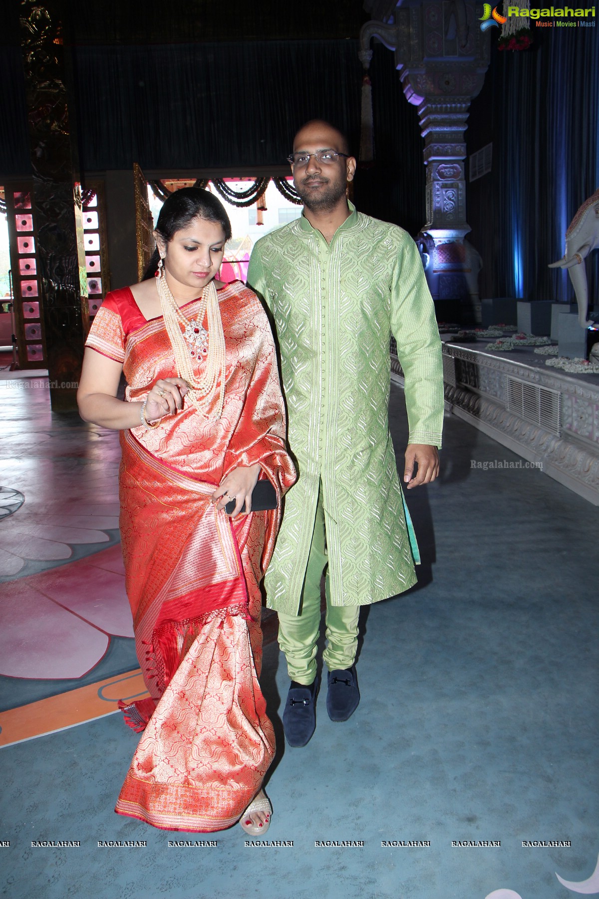 Grand Wedding of Keshav Reddy with Veena Reddy at GMR Grounds, Hyderabad