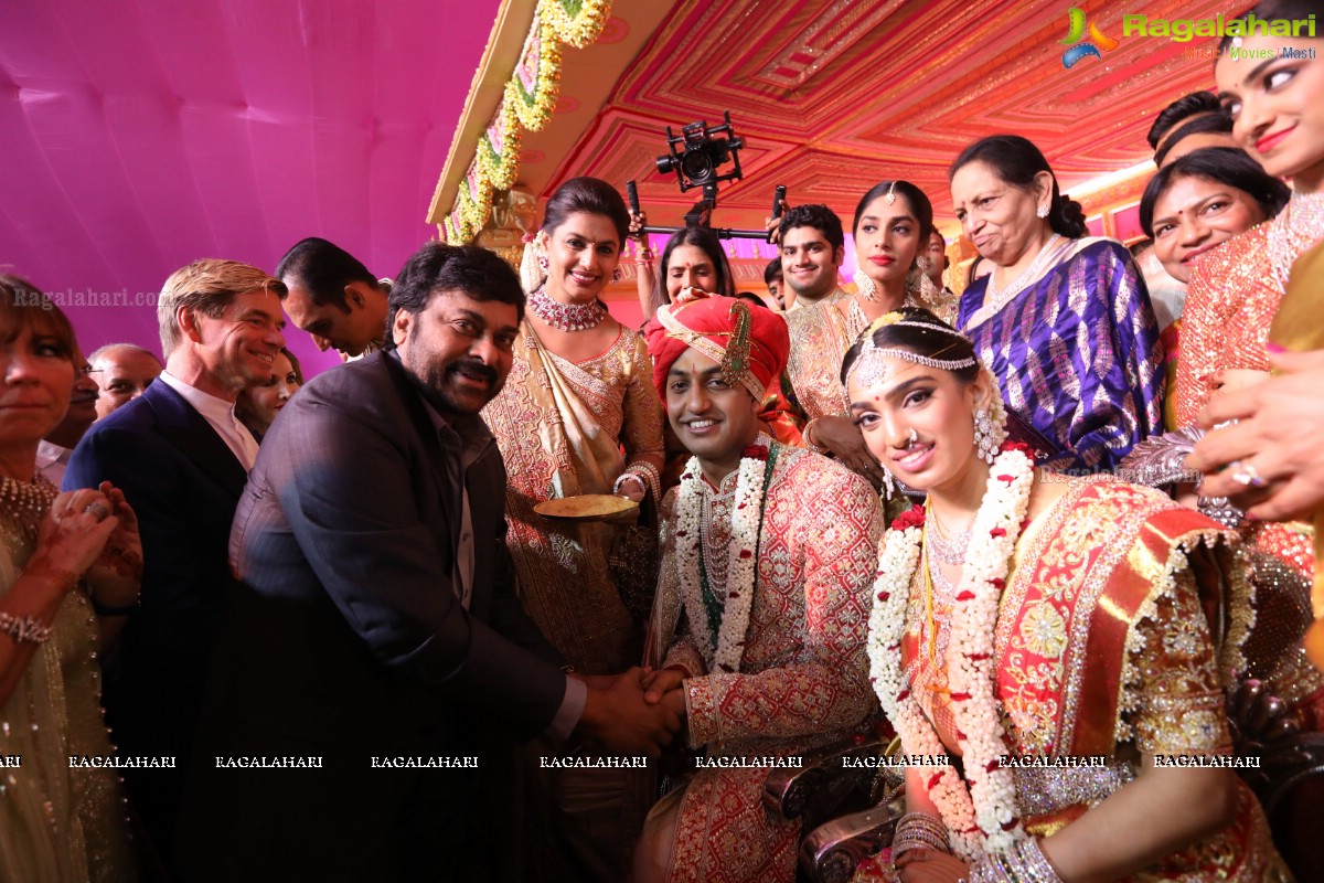 Grand Wedding of Keshav Reddy with Veena Reddy at GMR Grounds, Hyderabad