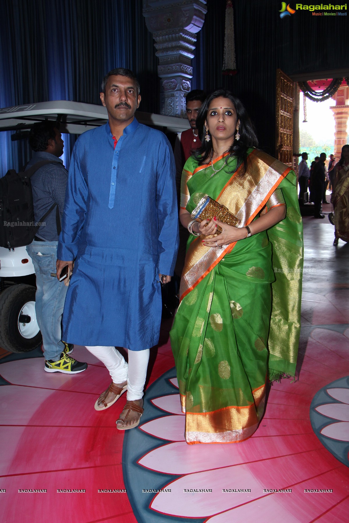 Grand Wedding of Keshav Reddy with Veena Reddy at GMR Grounds, Hyderabad