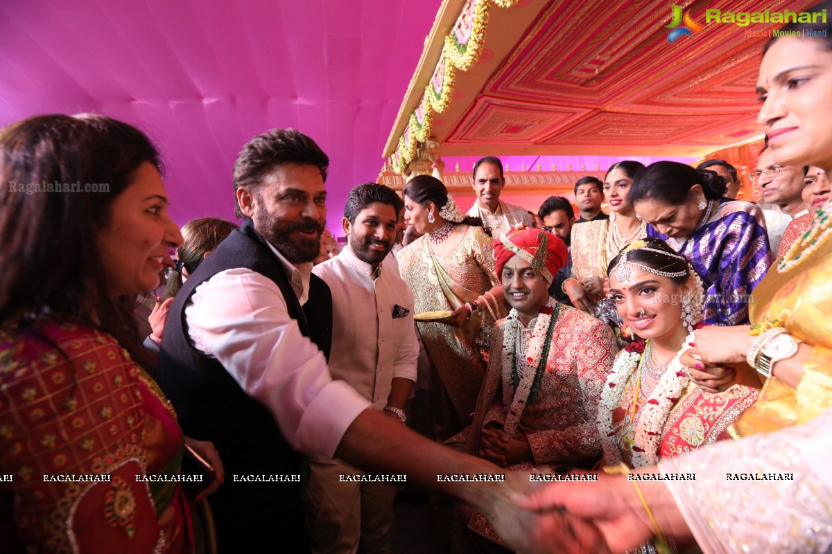 Grand Wedding of Keshav Reddy with Veena Reddy at GMR Grounds, Hyderabad