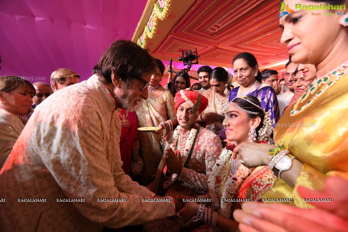 Grand Wedding of Keshav Reddy with Veena Reddy at GMR Grounds, Hyderabad