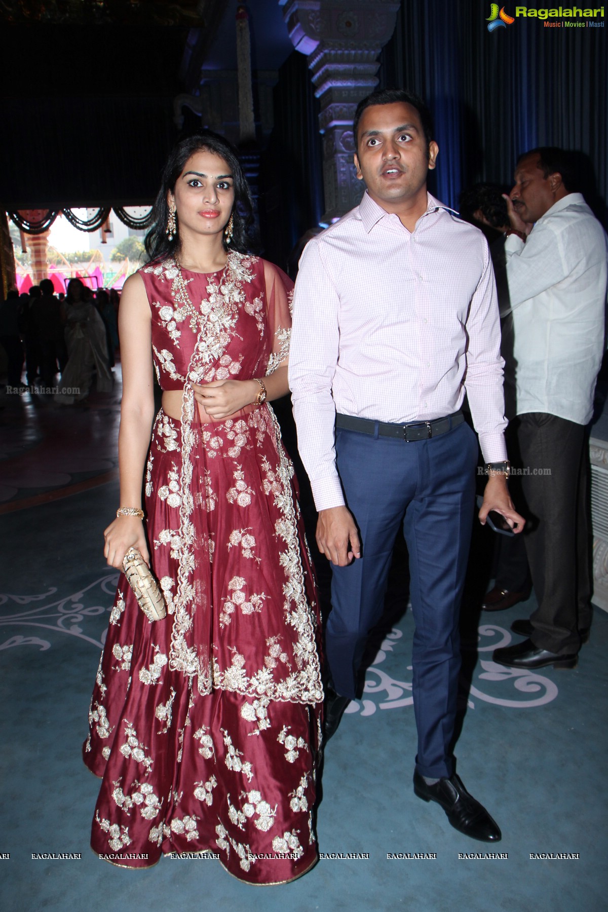 Grand Wedding of Keshav Reddy with Veena Reddy at GMR Grounds, Hyderabad