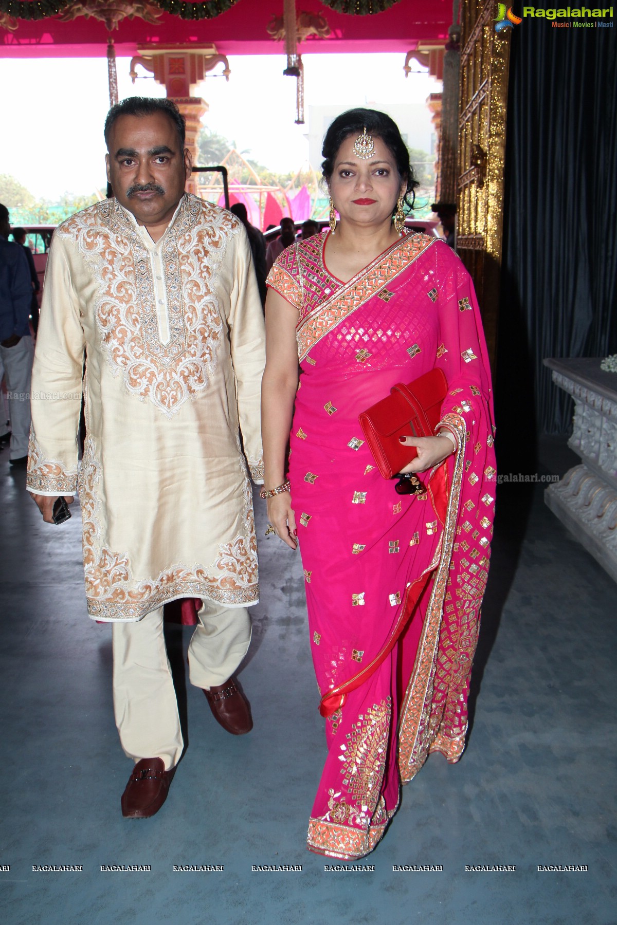 Grand Wedding of Keshav Reddy with Veena Reddy at GMR Grounds, Hyderabad