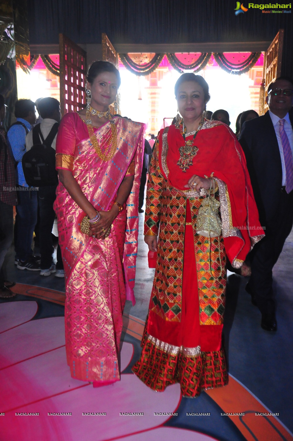 Grand Wedding of Keshav Reddy with Veena Reddy at GMR Grounds, Hyderabad