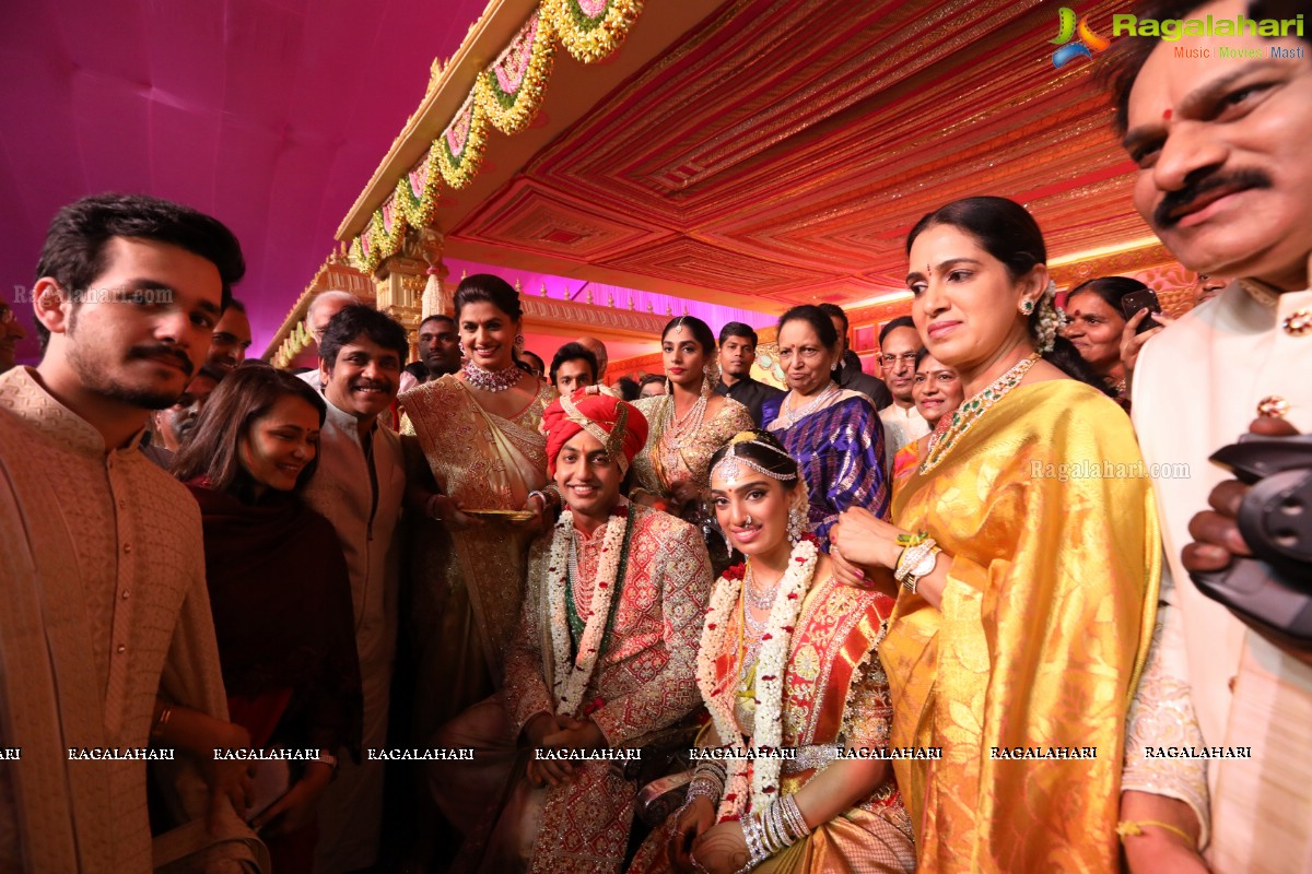 Grand Wedding of Keshav Reddy with Veena Reddy at GMR Grounds, Hyderabad