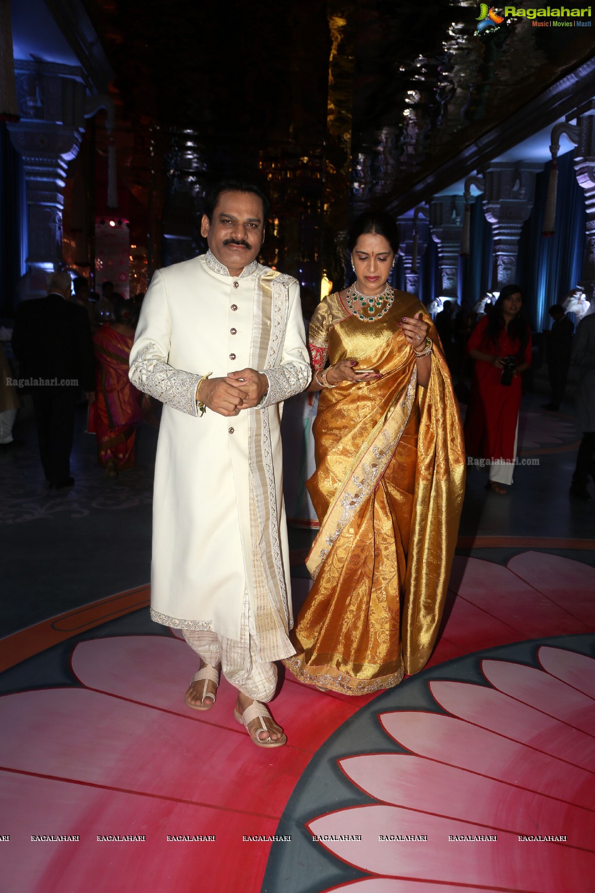 Grand Wedding of Keshav Reddy with Veena Reddy at GMR Grounds, Hyderabad