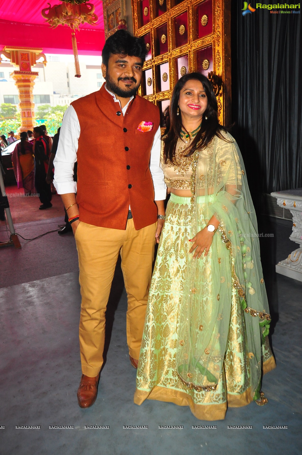 Grand Wedding of Keshav Reddy with Veena Reddy at GMR Grounds, Hyderabad