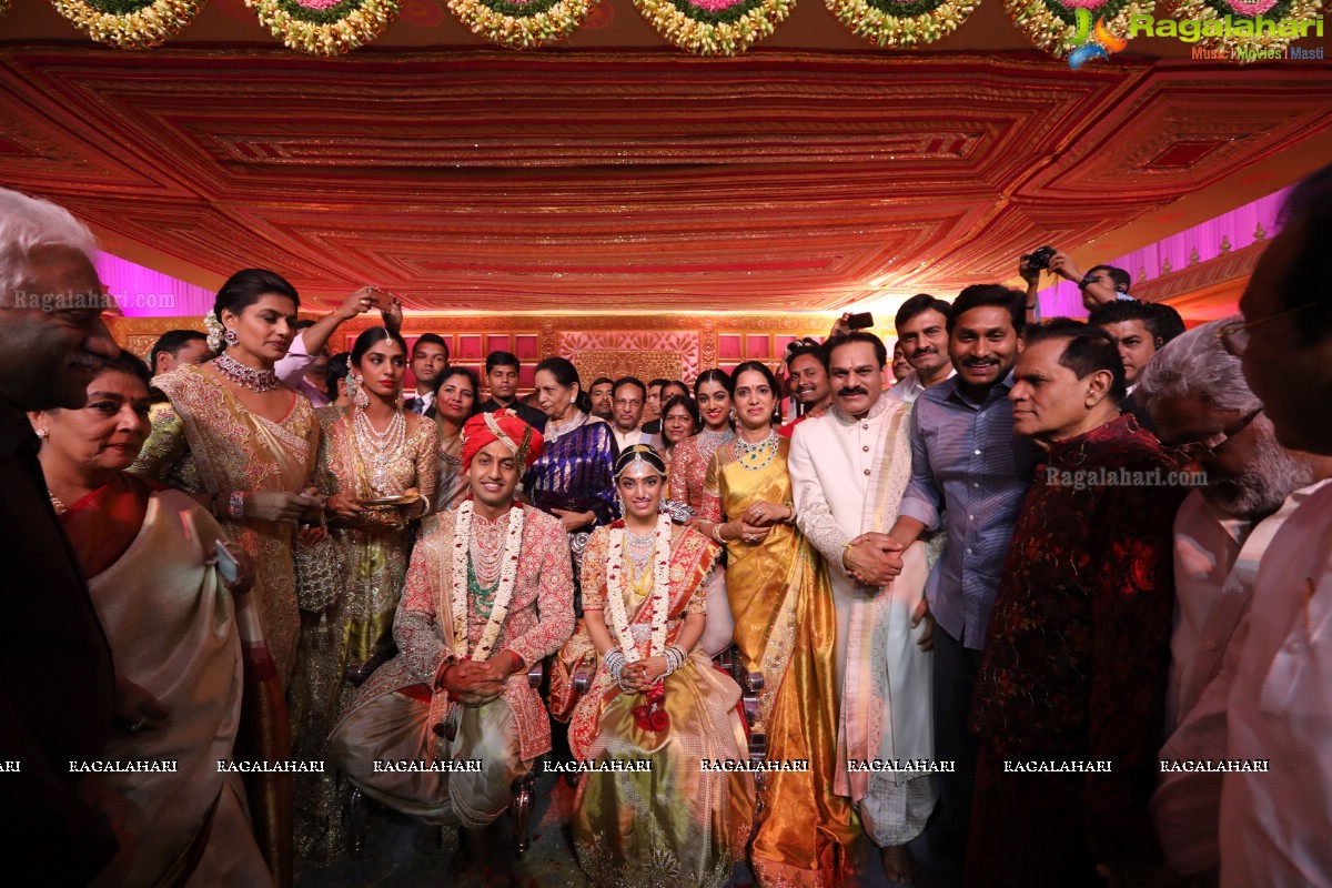 Grand Wedding of Keshav Reddy with Veena Reddy at GMR Grounds, Hyderabad