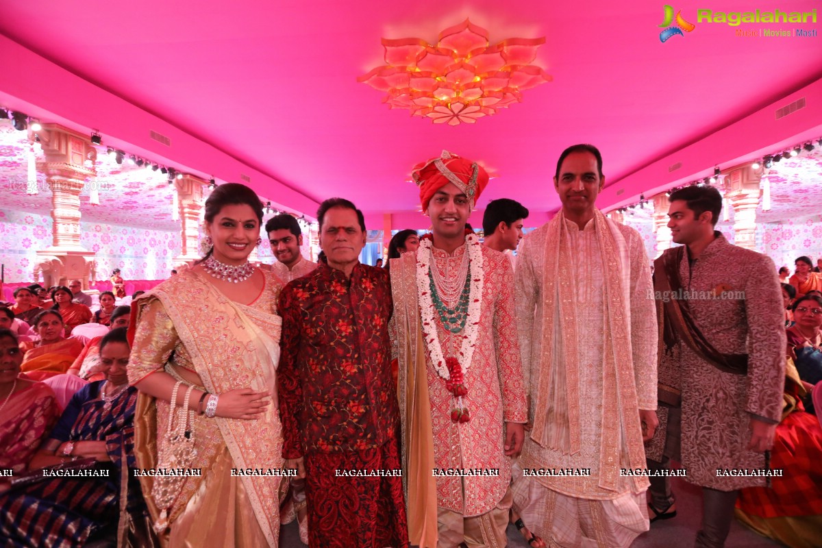 Grand Wedding of Keshav Reddy with Veena Reddy at GMR Grounds, Hyderabad