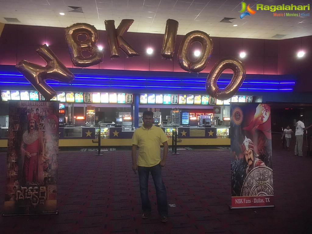 Gautamiputra Satakarni Release Hungama at Carmike, Dallas, Texas