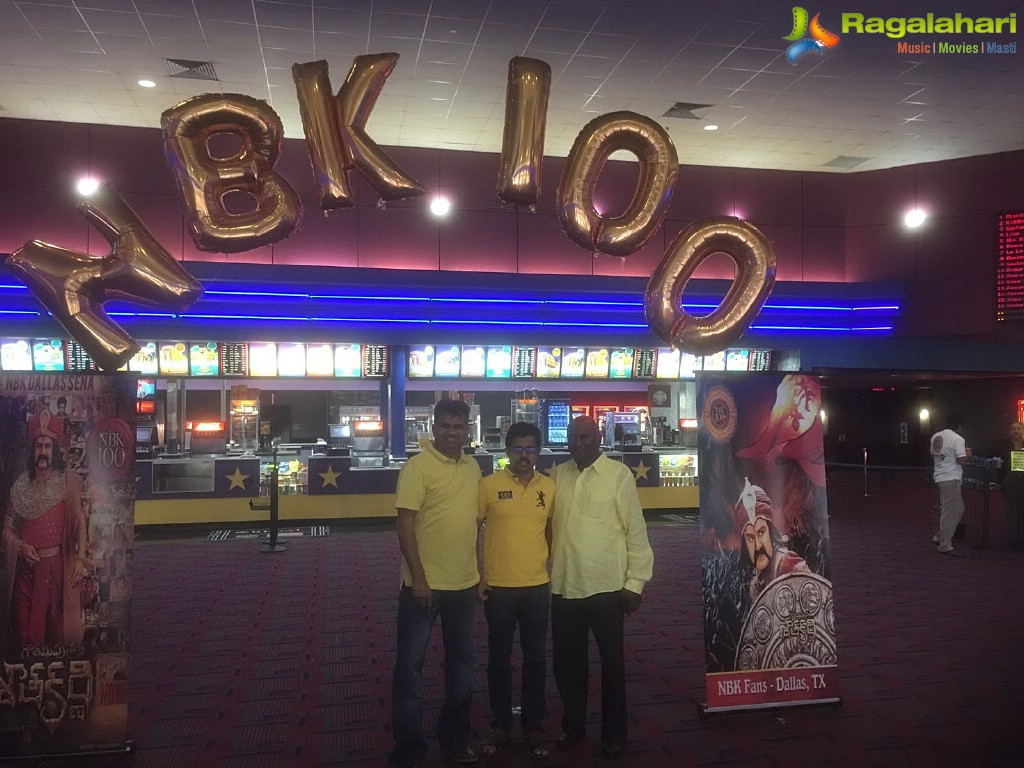 Gautamiputra Satakarni Release Hungama at Carmike, Dallas, Texas