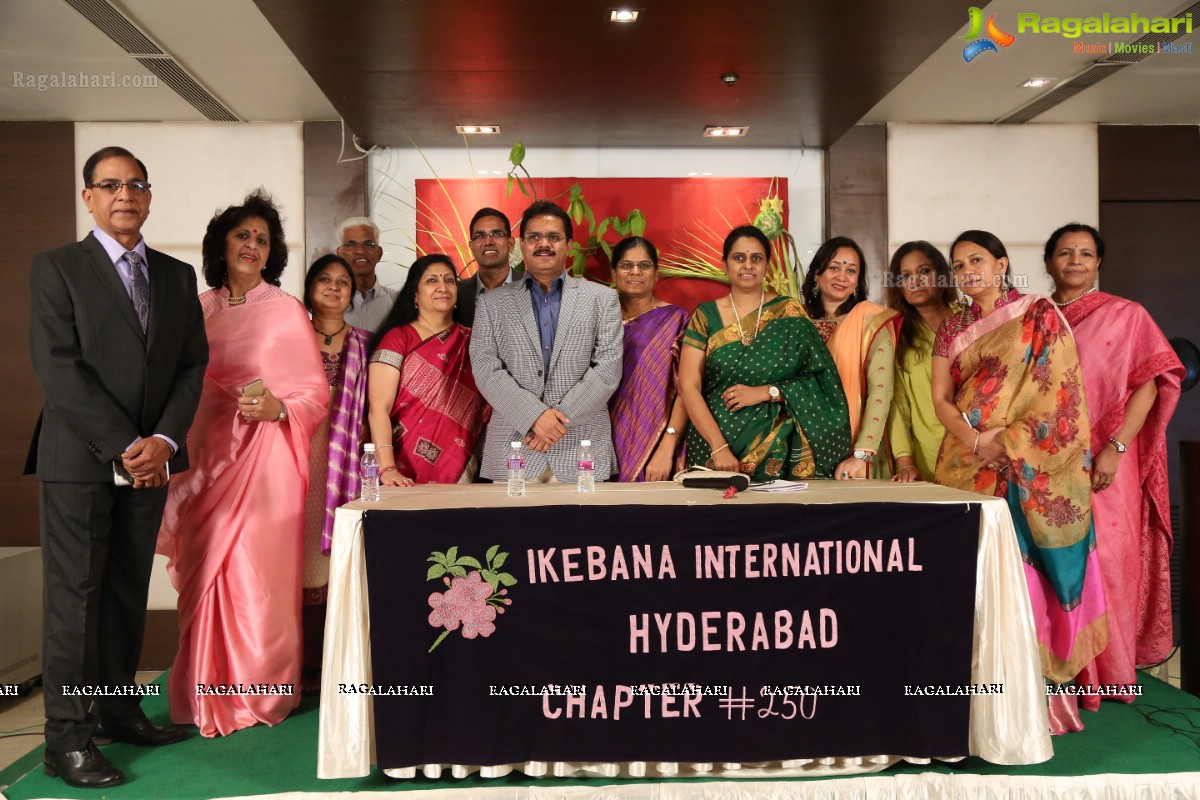 Ikebana International Hyderabad Chapter #250 - Floral Synergy - Annual Ikebana Exhibition at Hotel Daspalla, Hyderabad