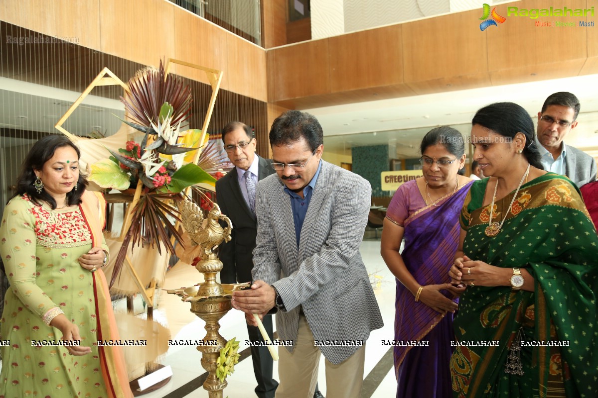 Ikebana International Hyderabad Chapter #250 - Floral Synergy - Annual Ikebana Exhibition at Hotel Daspalla, Hyderabad