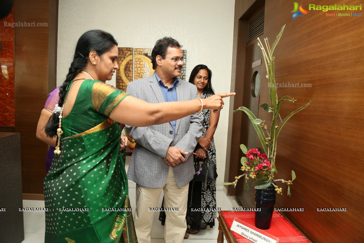 Ikebana International Hyderabad Chapter #250 - Floral Synergy - Annual Ikebana Exhibition at Hotel Daspalla, Hyderabad