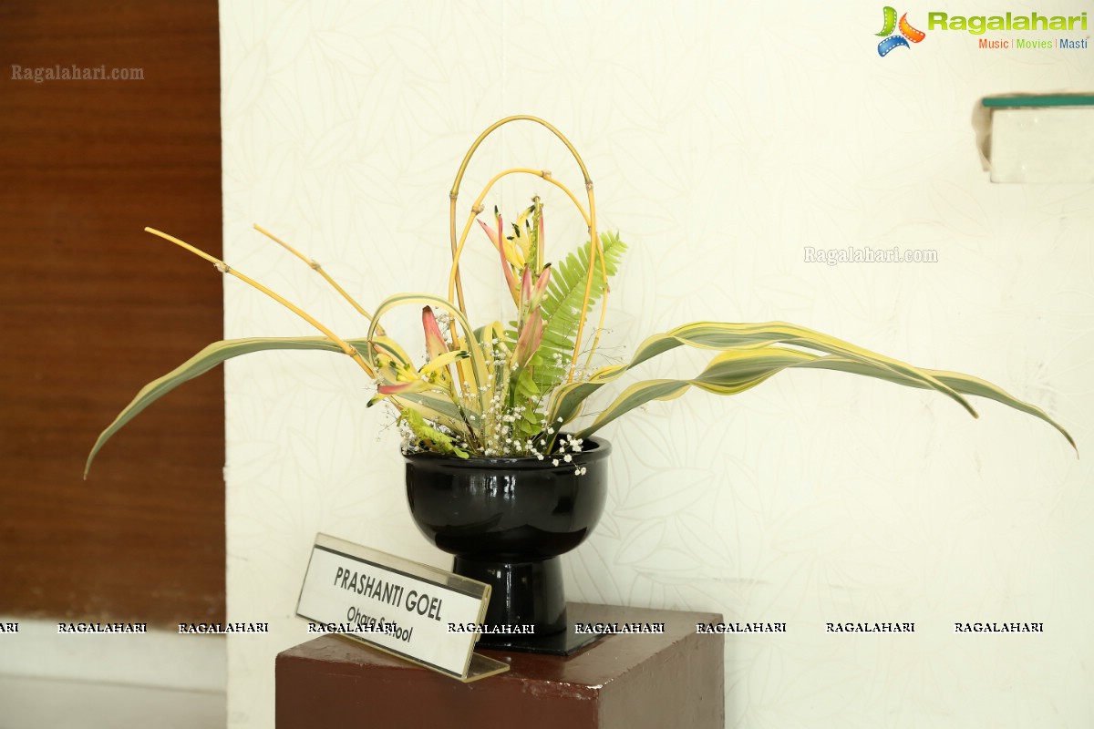 Ikebana International Hyderabad Chapter #250 - Floral Synergy - Annual Ikebana Exhibition at Hotel Daspalla, Hyderabad