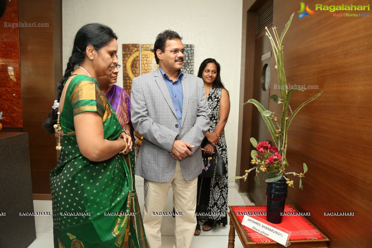 Ikebana International Hyderabad Chapter #250 - Floral Synergy - Annual Ikebana Exhibition at Hotel Daspalla, Hyderabad