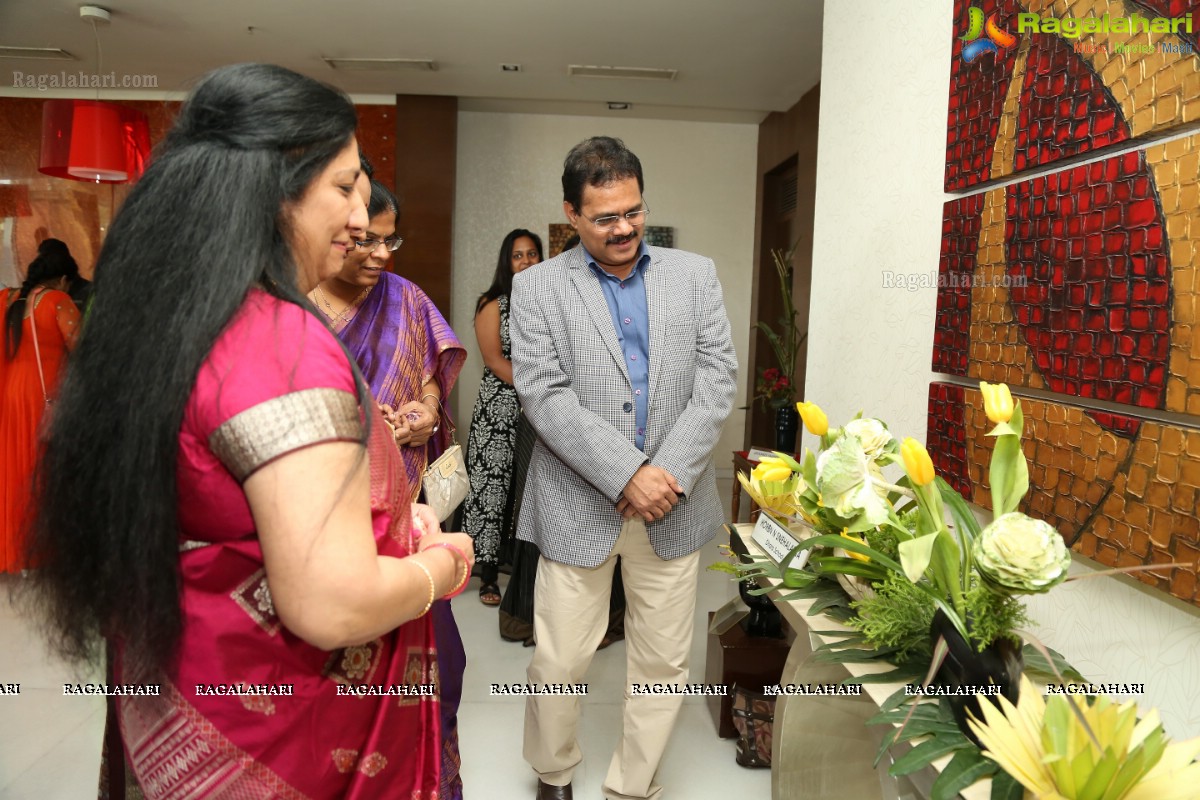 Ikebana International Hyderabad Chapter #250 - Floral Synergy - Annual Ikebana Exhibition at Hotel Daspalla, Hyderabad