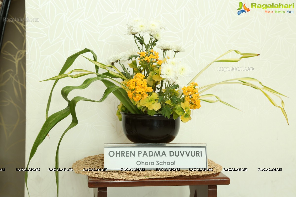 Ikebana International Hyderabad Chapter #250 - Floral Synergy - Annual Ikebana Exhibition at Hotel Daspalla, Hyderabad