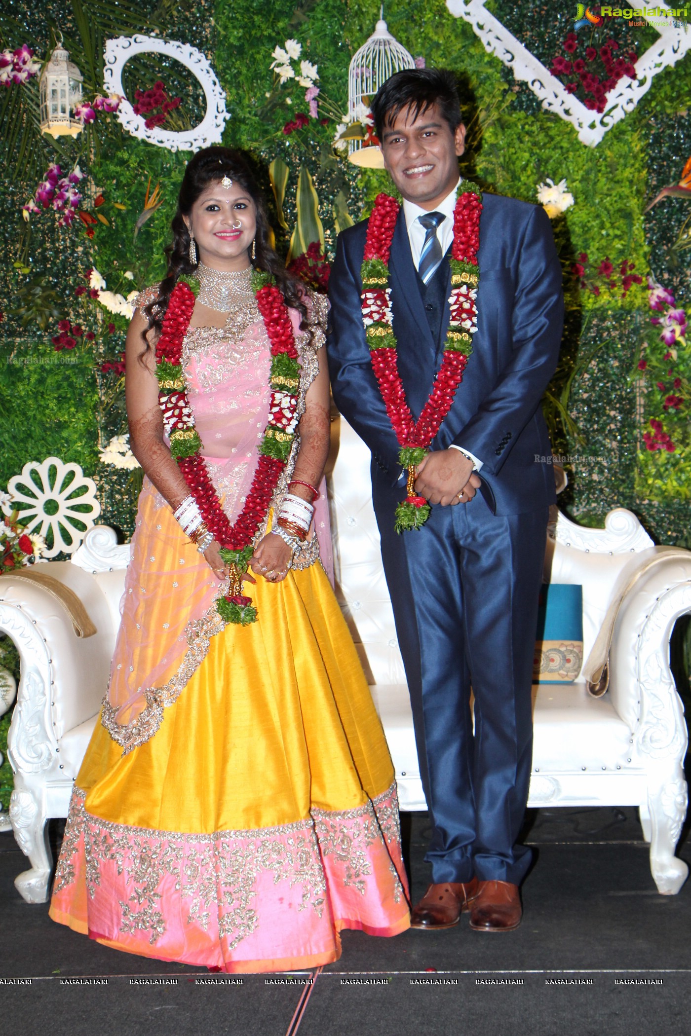 Kushal (Brother of Actress Ashmita) - Shivani Wedding Reception, Hyder Mahal at ITC Kakatiya