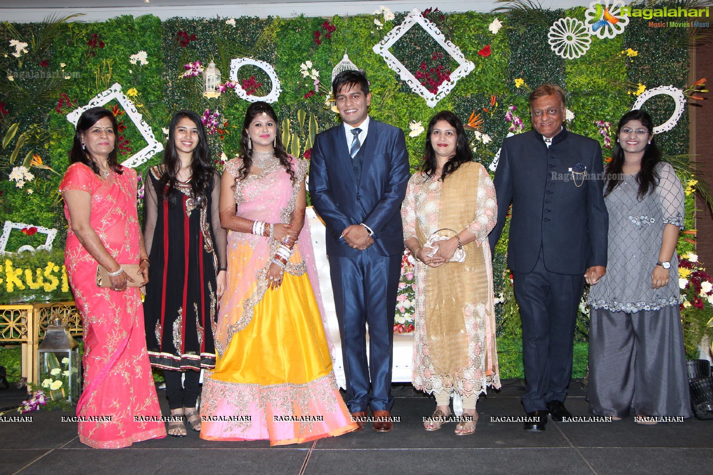 Kushal (Brother of Actress Ashmita) - Shivani Wedding Reception, Hyder Mahal at ITC Kakatiya