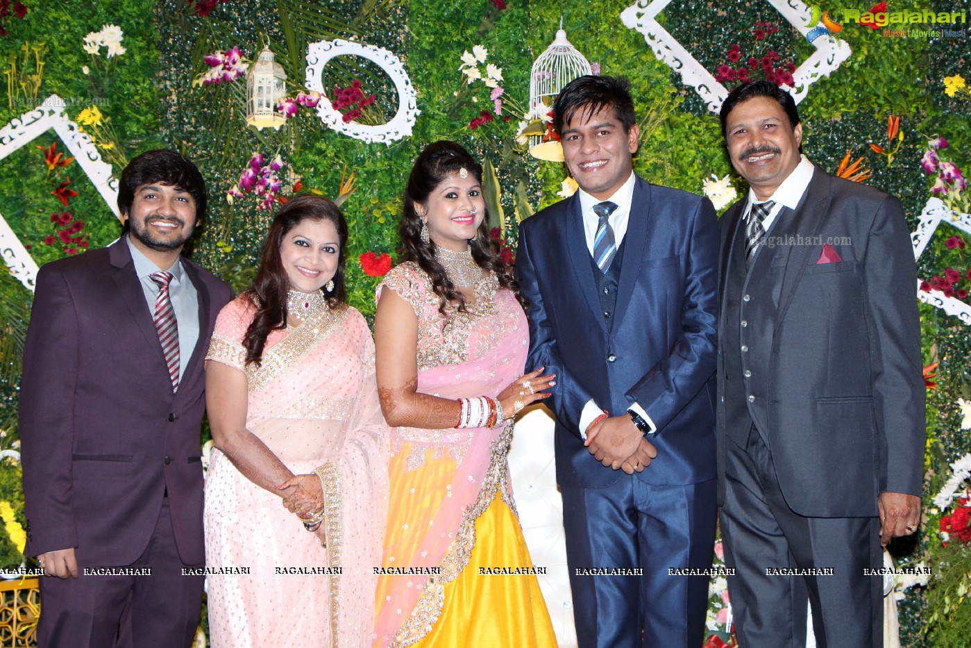 Kushal (Brother of Actress Ashmita) - Shivani Wedding Reception, Hyder Mahal at ITC Kakatiya