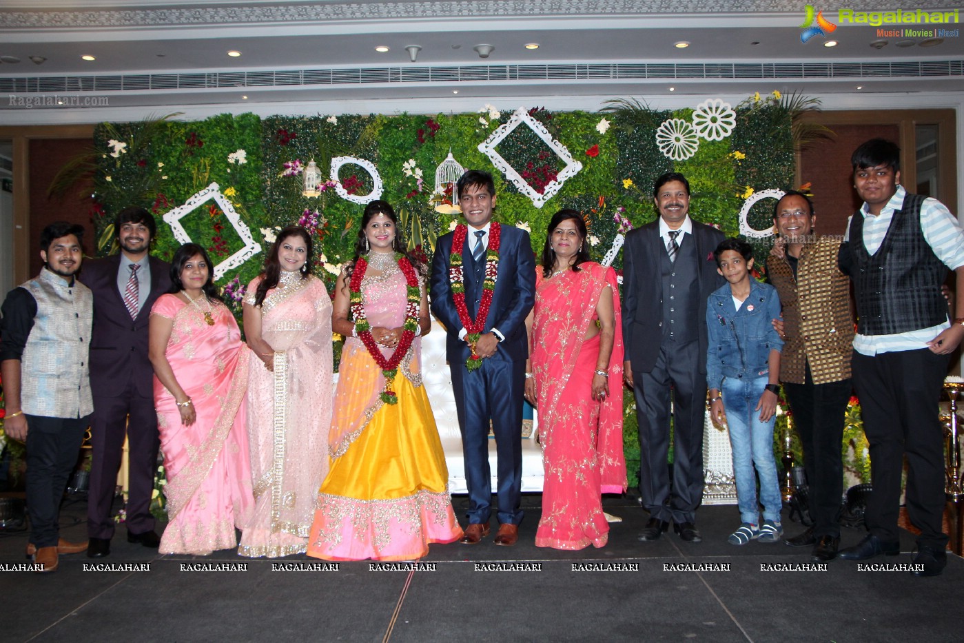 Kushal (Brother of Actress Ashmita) - Shivani Wedding Reception, Hyder Mahal at ITC Kakatiya