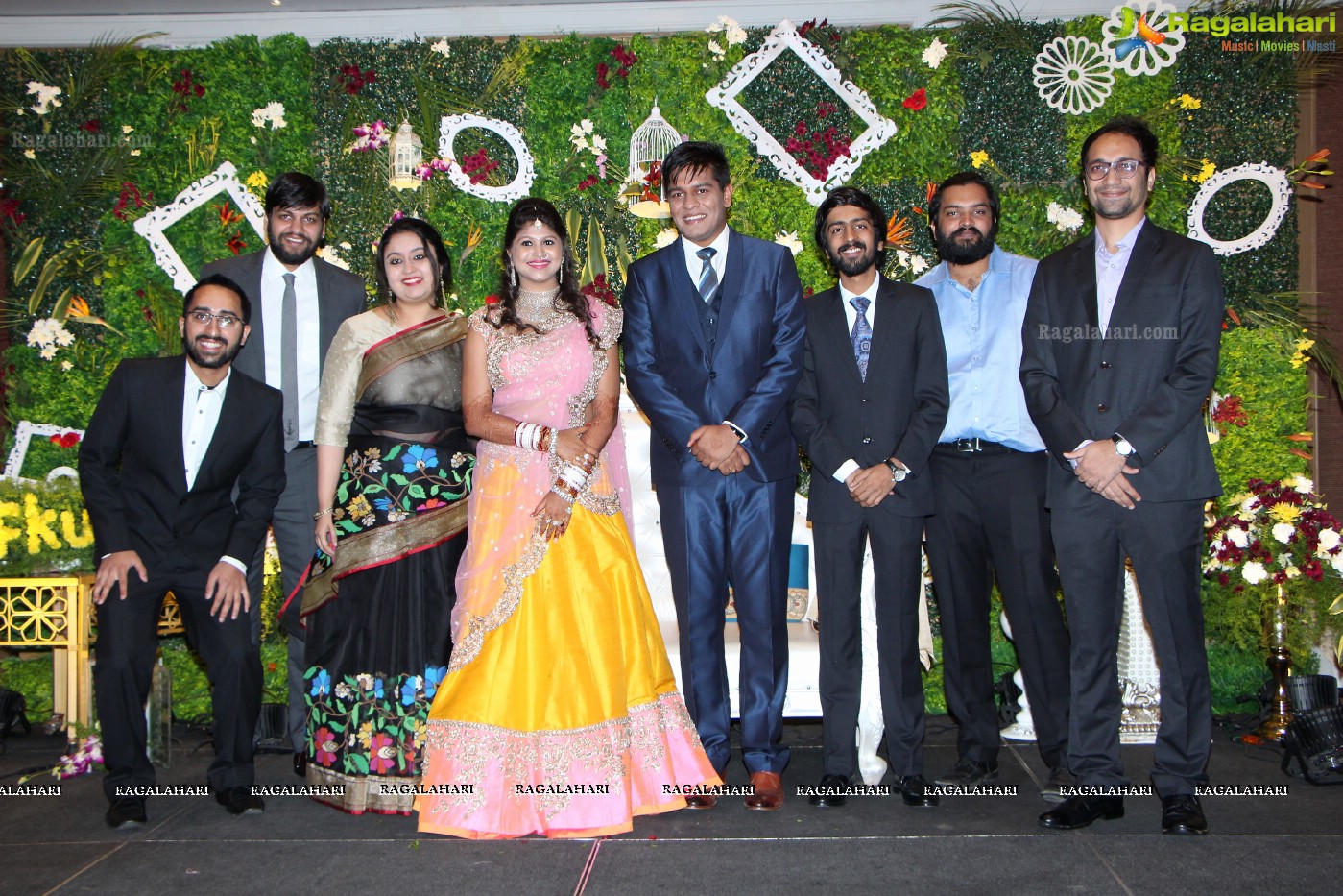 Kushal (Brother of Actress Ashmita) - Shivani Wedding Reception, Hyder Mahal at ITC Kakatiya