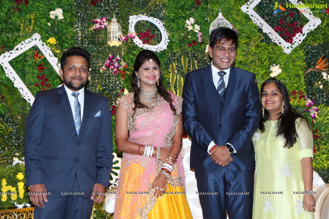 Kushal (Brother of Actress Ashmita) - Shivani Wedding Reception, Hyder Mahal at ITC Kakatiya