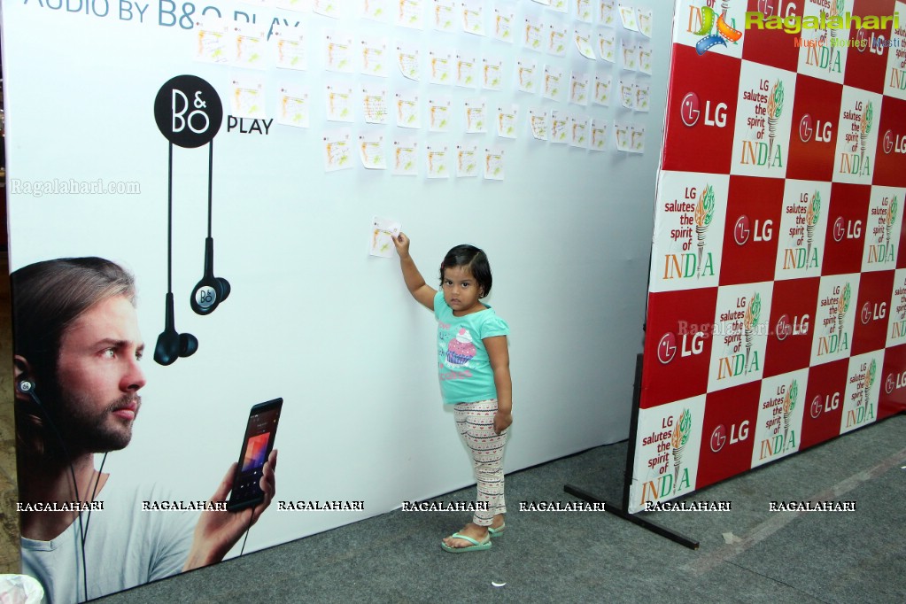 LG Electronics launches KarSalam Initiative - Wishing Indian Soldiers on Republic Day at Forum Sujana Mall, Hyderabad