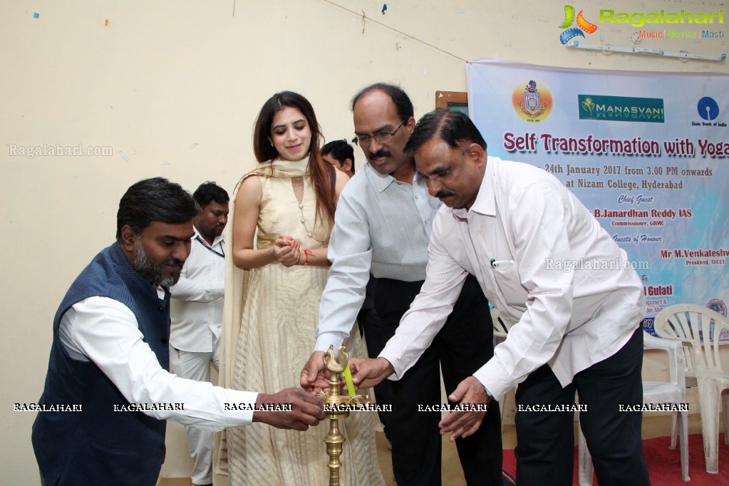 Yoga Guru Mansi Gulati's Yoga Program 'Self Transofrmation with Yoga' at Nizam College, Hyderabad