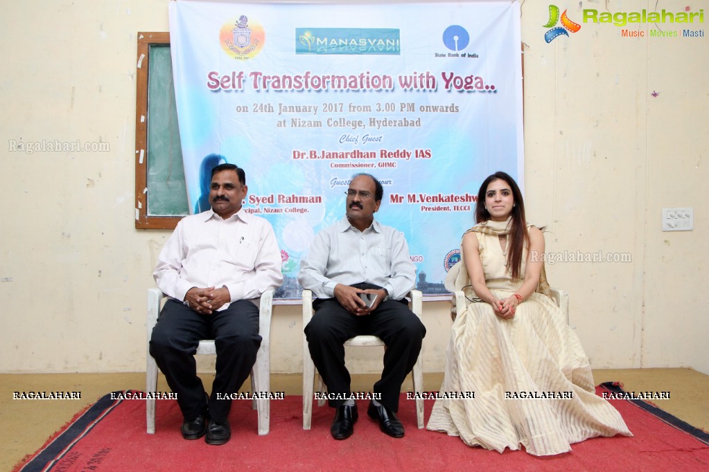 Yoga Guru Mansi Gulati's Yoga Program 'Self Transofrmation with Yoga' at Nizam College, Hyderabad