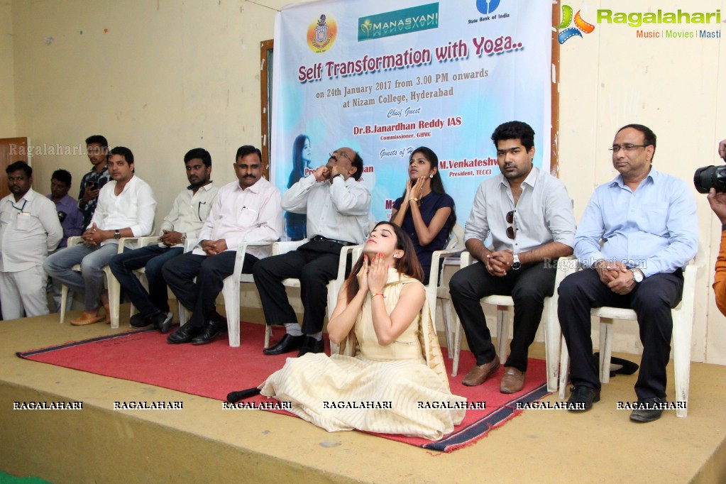 Yoga Guru Mansi Gulati's Yoga Program 'Self Transofrmation with Yoga' at Nizam College, Hyderabad