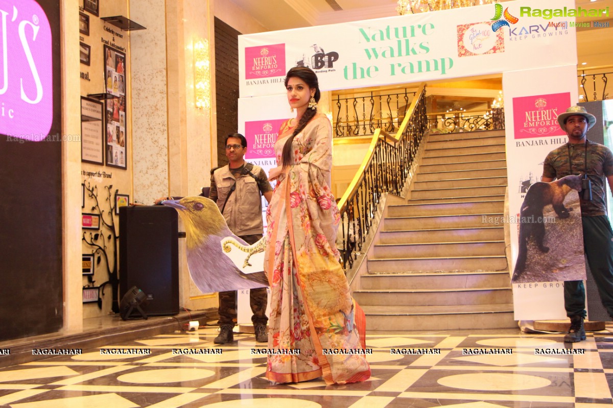 Nature Walks The Ramp - Grand Fashion Show by Neeru's at Neeru's Emporio, Banjara Hills, Hyderabad