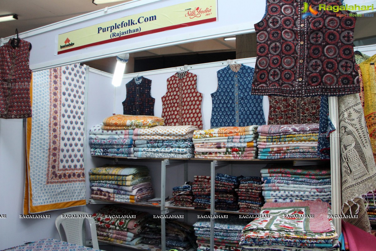 Poorni Inaugurates Silk India Expo 2017 at Sri Satya Sai Nigamagamam, Srinagar Colony, Hyderabad