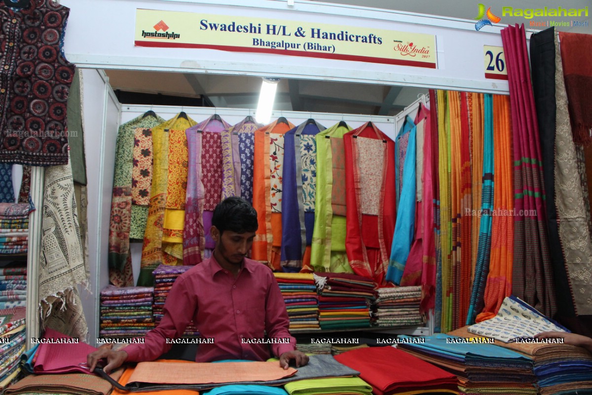 Poorni Inaugurates Silk India Expo 2017 at Sri Satya Sai Nigamagamam, Srinagar Colony, Hyderabad