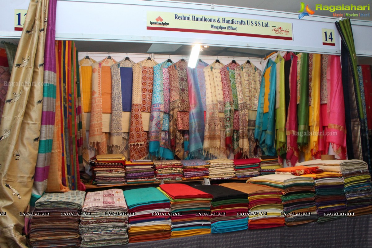 Poorni Inaugurates Silk India Expo 2017 at Sri Satya Sai Nigamagamam, Srinagar Colony, Hyderabad