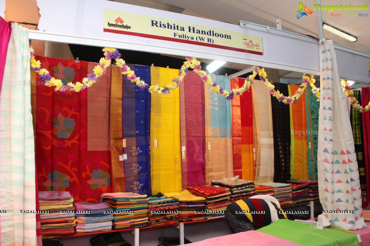 Poorni Inaugurates Silk India Expo 2017 at Sri Satya Sai Nigamagamam, Srinagar Colony, Hyderabad