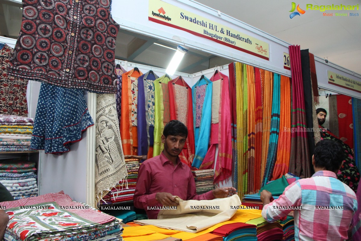 Poorni Inaugurates Silk India Expo 2017 at Sri Satya Sai Nigamagamam, Srinagar Colony, Hyderabad