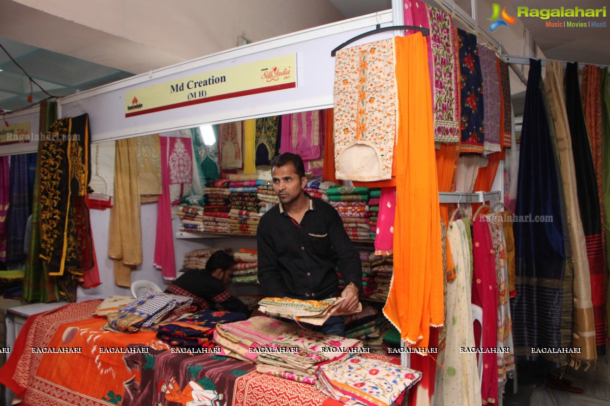 Poorni Inaugurates Silk India Expo 2017 at Sri Satya Sai Nigamagamam, Srinagar Colony, Hyderabad