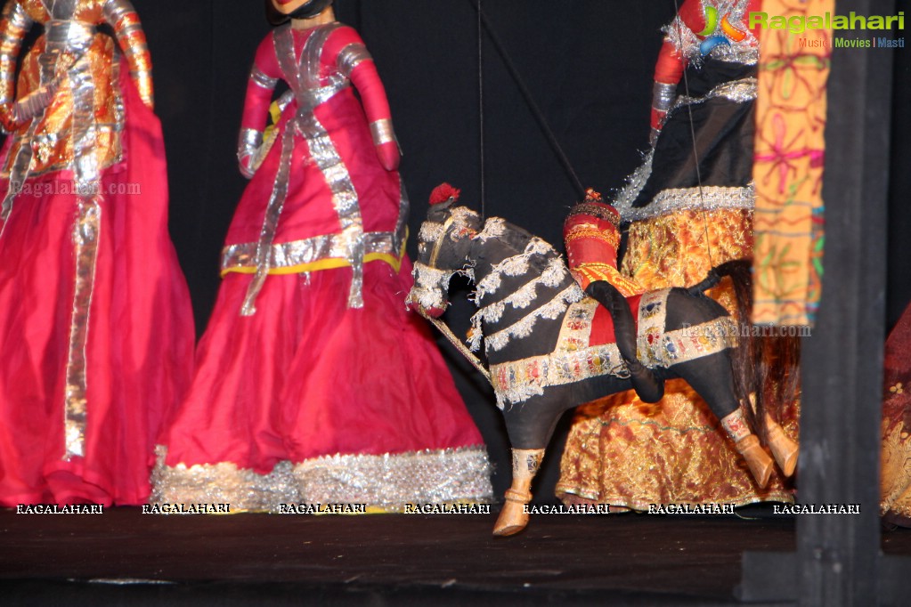 Puppetry Performance - A Workshop Kathputli Performance by Jagadish Bhatt and Troupe at Rock Heights, Hitec City, Hyderabad