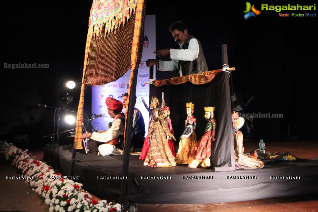 Puppetry Performance - A Workshop Kathputli Performance by Jagadish Bhatt and Troupe at Rock Heights, Hitec City, Hyderabad