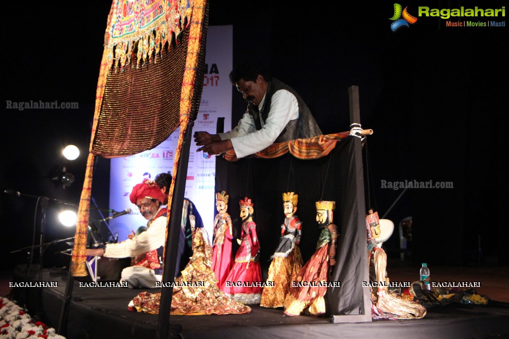 Puppetry Performance - A Workshop Kathputli Performance by Jagadish Bhatt and Troupe at Rock Heights, Hitec City, Hyderabad