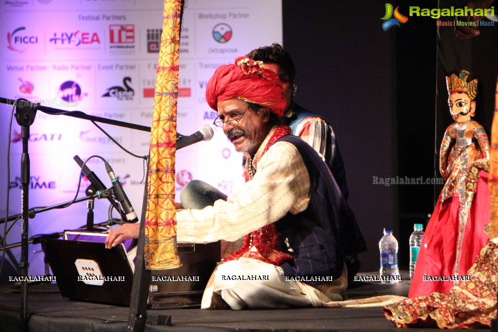 Puppetry Performance - A Workshop Kathputli Performance by Jagadish Bhatt and Troupe at Rock Heights, Hitec City, Hyderabad