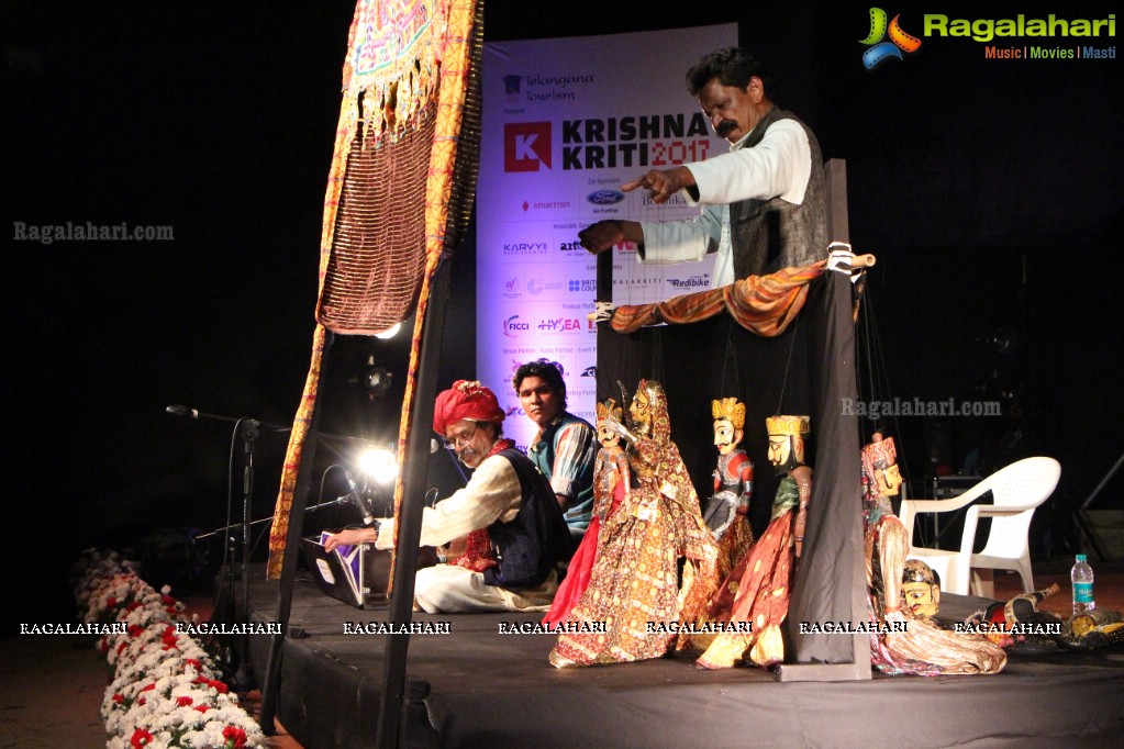 Puppetry Performance - A Workshop Kathputli Performance by Jagadish Bhatt and Troupe at Rock Heights, Hitec City, Hyderabad