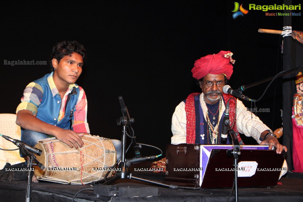 Puppetry Performance - A Workshop Kathputli Performance by Jagadish Bhatt and Troupe at Rock Heights, Hitec City, Hyderabad