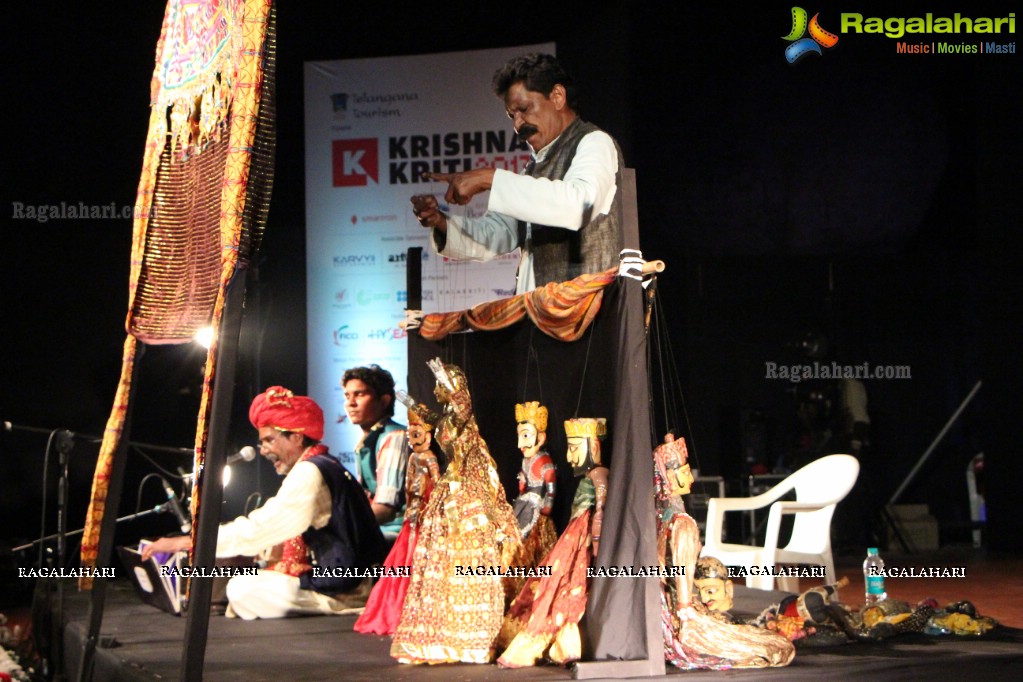 Puppetry Performance - A Workshop Kathputli Performance by Jagadish Bhatt and Troupe at Rock Heights, Hitec City, Hyderabad