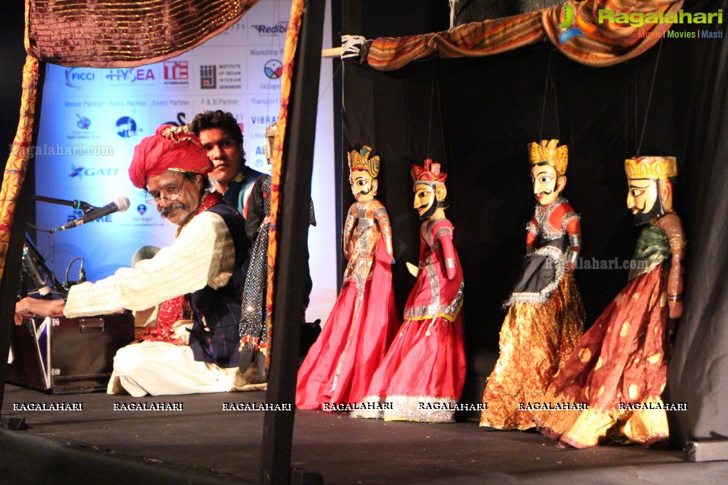 Puppetry Performance - A Workshop Kathputli Performance by Jagadish Bhatt and Troupe at Rock Heights, Hitec City, Hyderabad