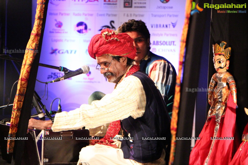 Puppetry Performance - A Workshop Kathputli Performance by Jagadish Bhatt and Troupe at Rock Heights, Hitec City, Hyderabad